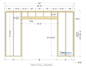 12x16 Shed DIY Plans - Gable Roof - Build Blueprint