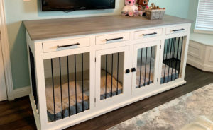 DIY Plans for Double Dog Kennel TV Stand Wooden Dog Crate Entertainment  Center Digital PDF 