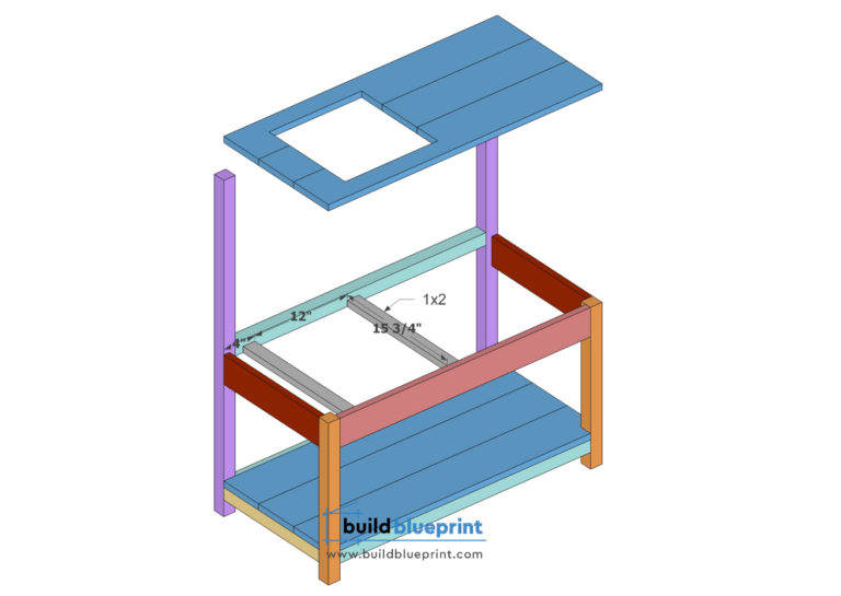 Kid S Backyard Mud Kitchen DIY Plans Build Blueprint   Mud Kitchen 11 768x545 