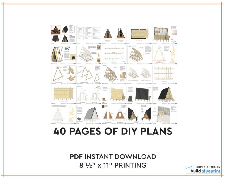 Modern X Tiny A Frame Cabin Diy Plans Build Blueprint