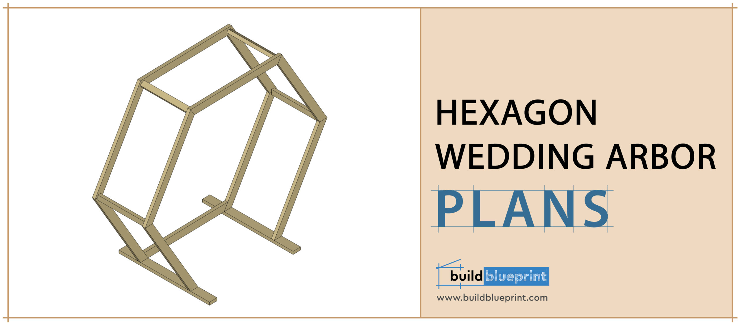 Hexagon Wedding Arbor Diy Plans Build Blueprint