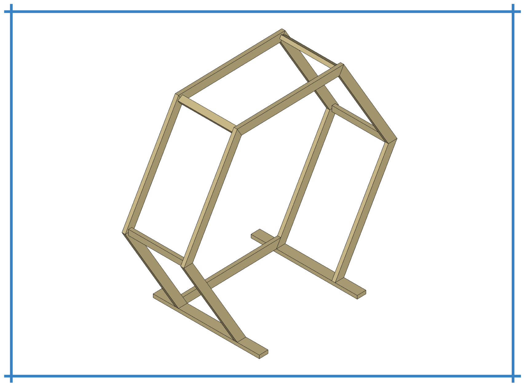 how to build a hexagon arbor